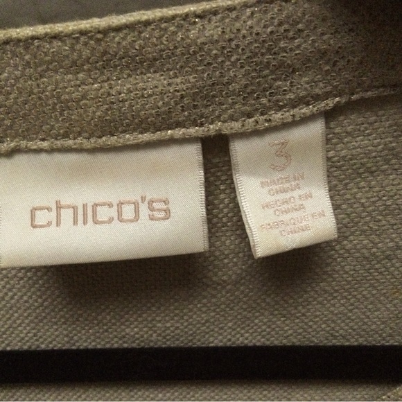 Chico’s Linen Bomber Jacket - EUC - Picture 5 of 7